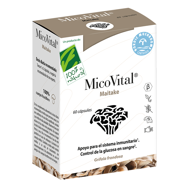 MicoVital Maitake · 100% Natural · 60 cápsulas