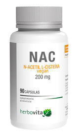 NAC Vegan · Herbovita · 90 cápsulas