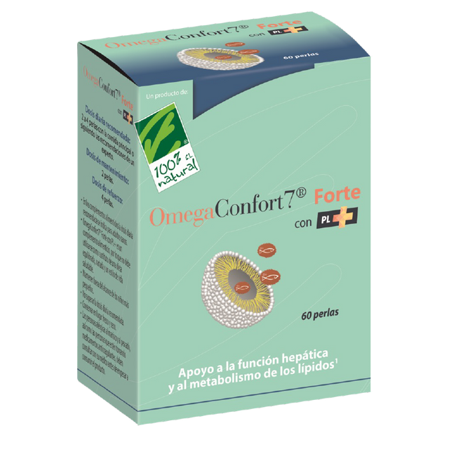 OmegaConfort7 Forte con PL+ · 100% Natural · 60 perlas