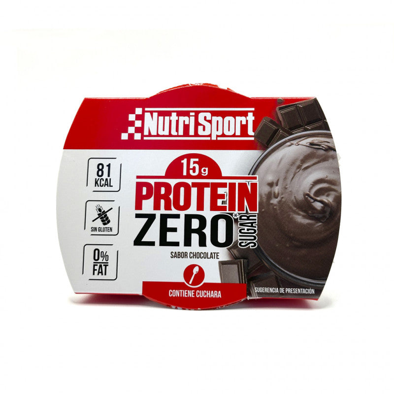 Protein Zero Pudding Chocolate · Nutrisport · 135 gramos [Caducidad 01/2027]