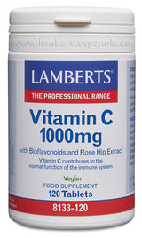 Vitamina C 1.000 mg con Bioflavonoides · Lamberts · 120 comprimidos